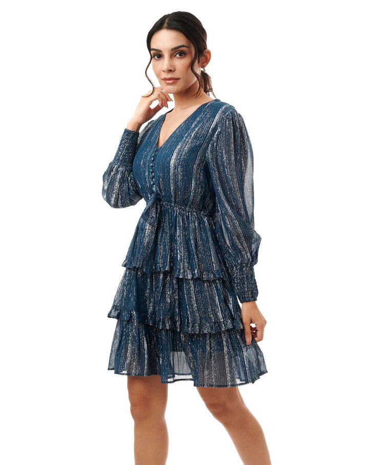 Beryl Mesh Tiered Dress