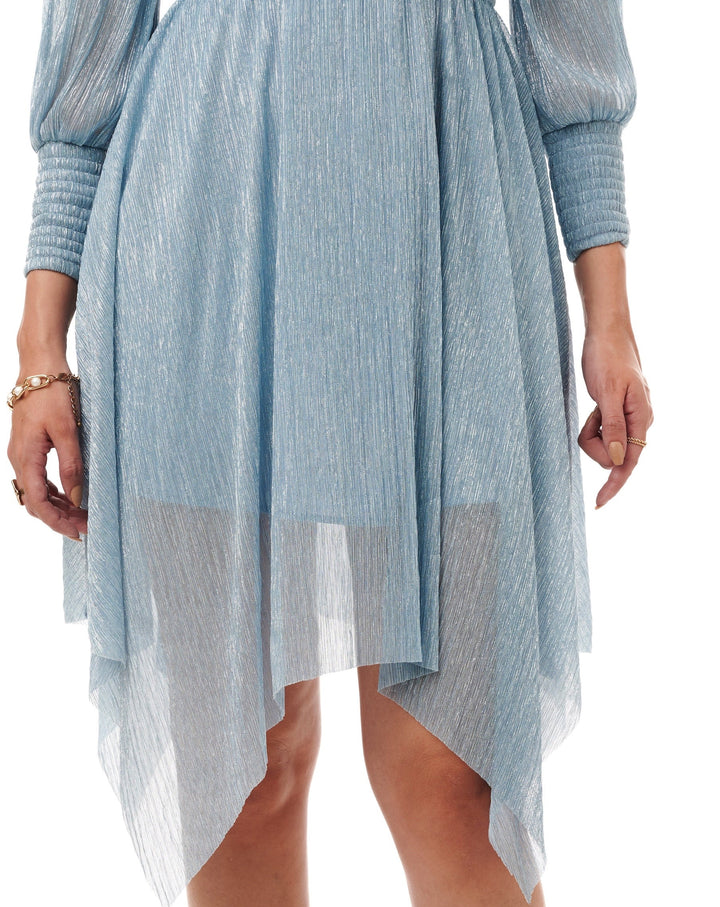 Marine Asymmetric Midi Dress