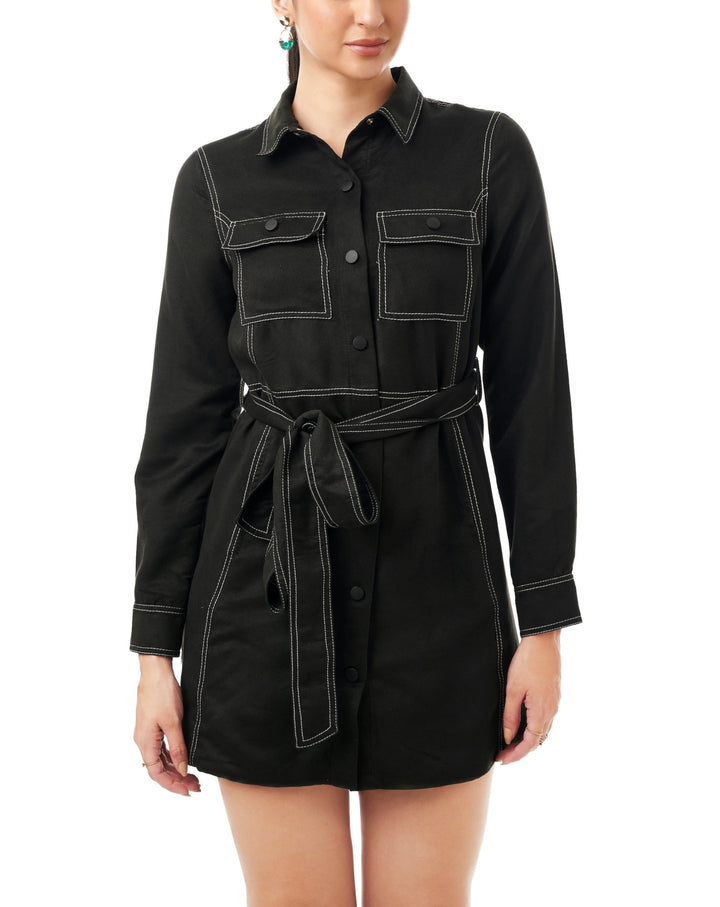 Bella Suede Coat Dress