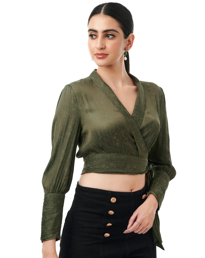 Eva Jacquard Crop Top