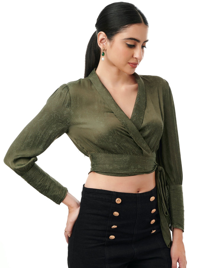 Eva Jacquard Crop Top