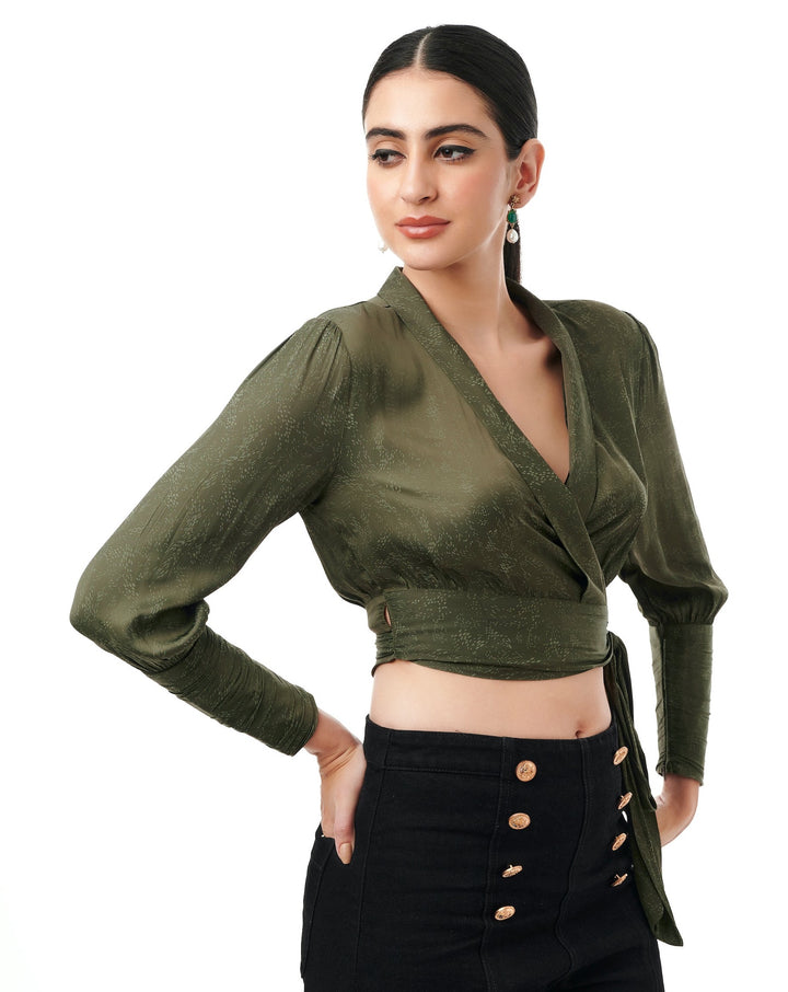 Eva Jacquard Crop Top