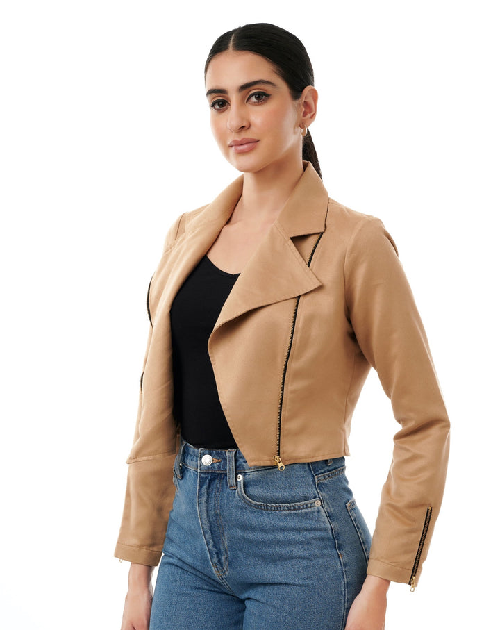 Jessica Short Suede Jacket