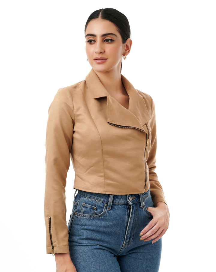 Jessica Short Suede Jacket