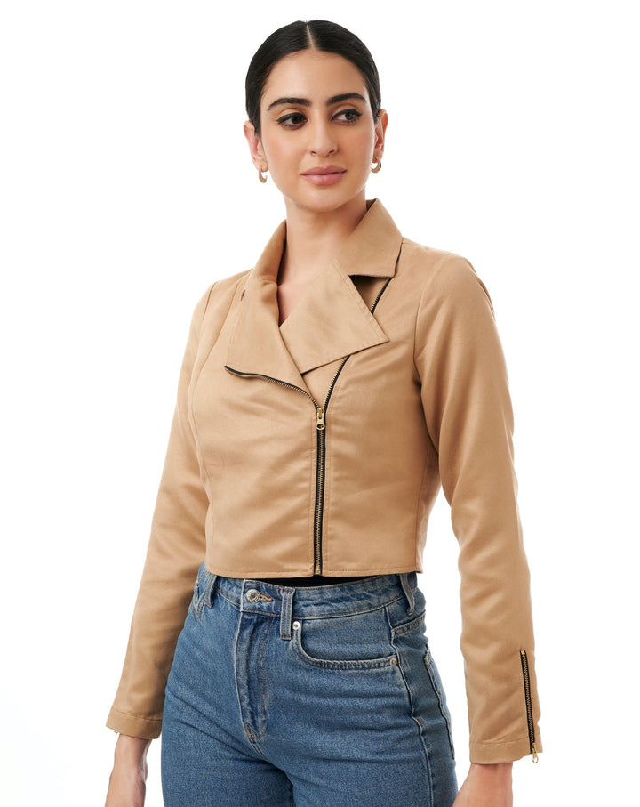 Jessica Short Suede Jacket