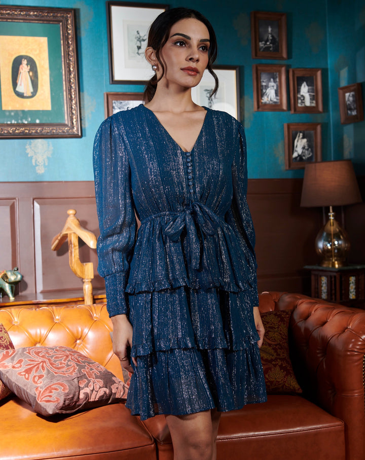 Beryl Mesh Tiered Dress