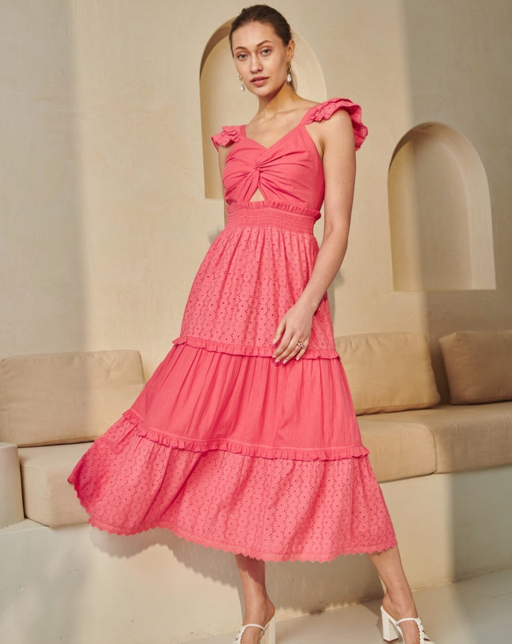 Elle Pink Maxi Dress