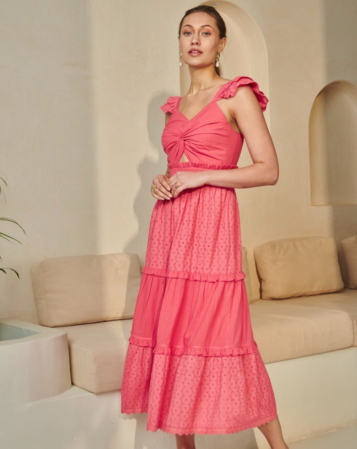 Elle Pink Maxi Dress