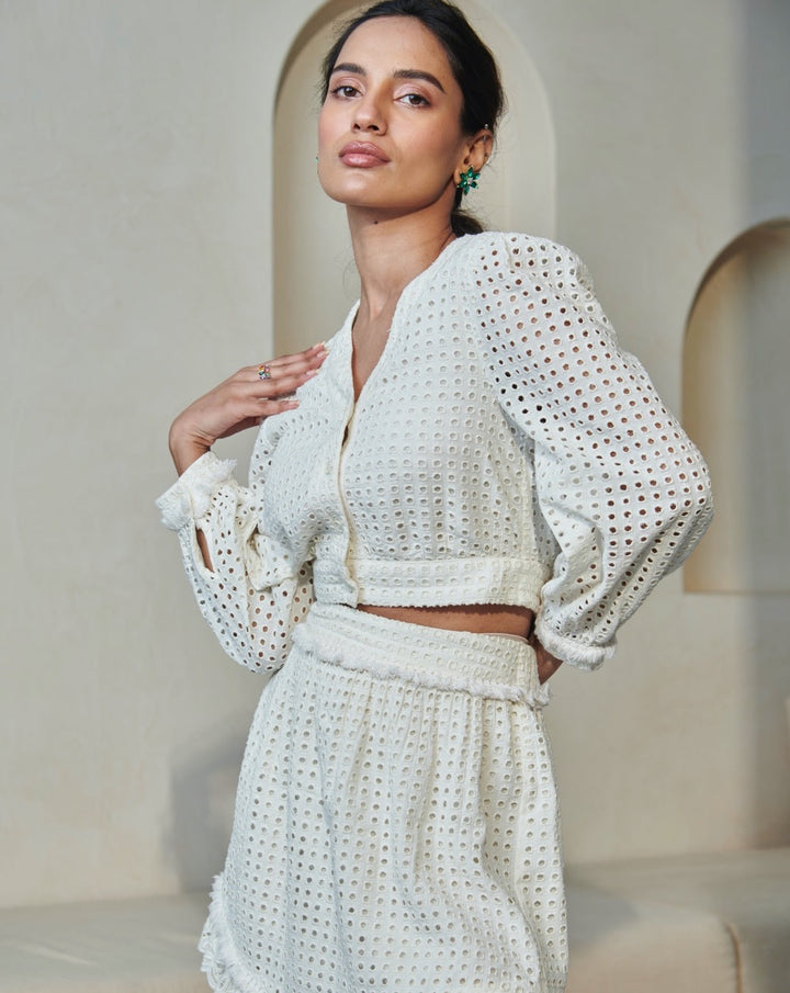 Ivory Short Top