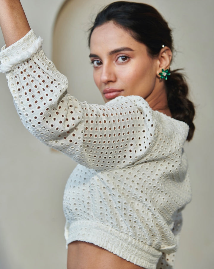 Ivory Short Top