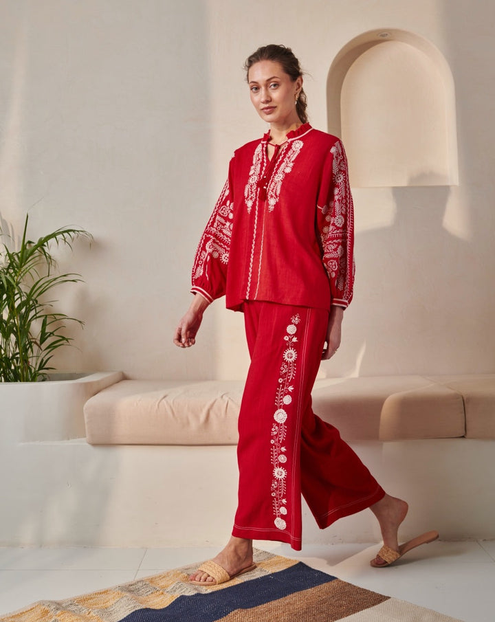 Tushita Mehta In Our Amelie Red Top