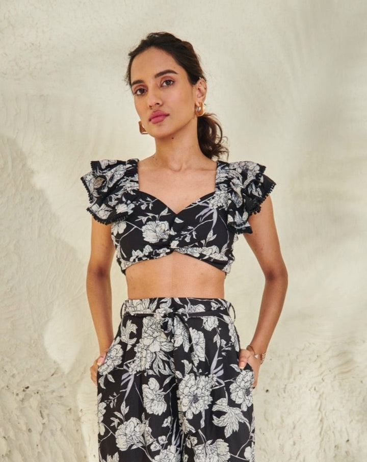 Carina Floral Crop Top