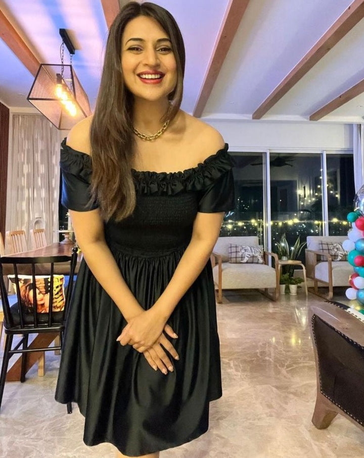 Black Smocking Dress